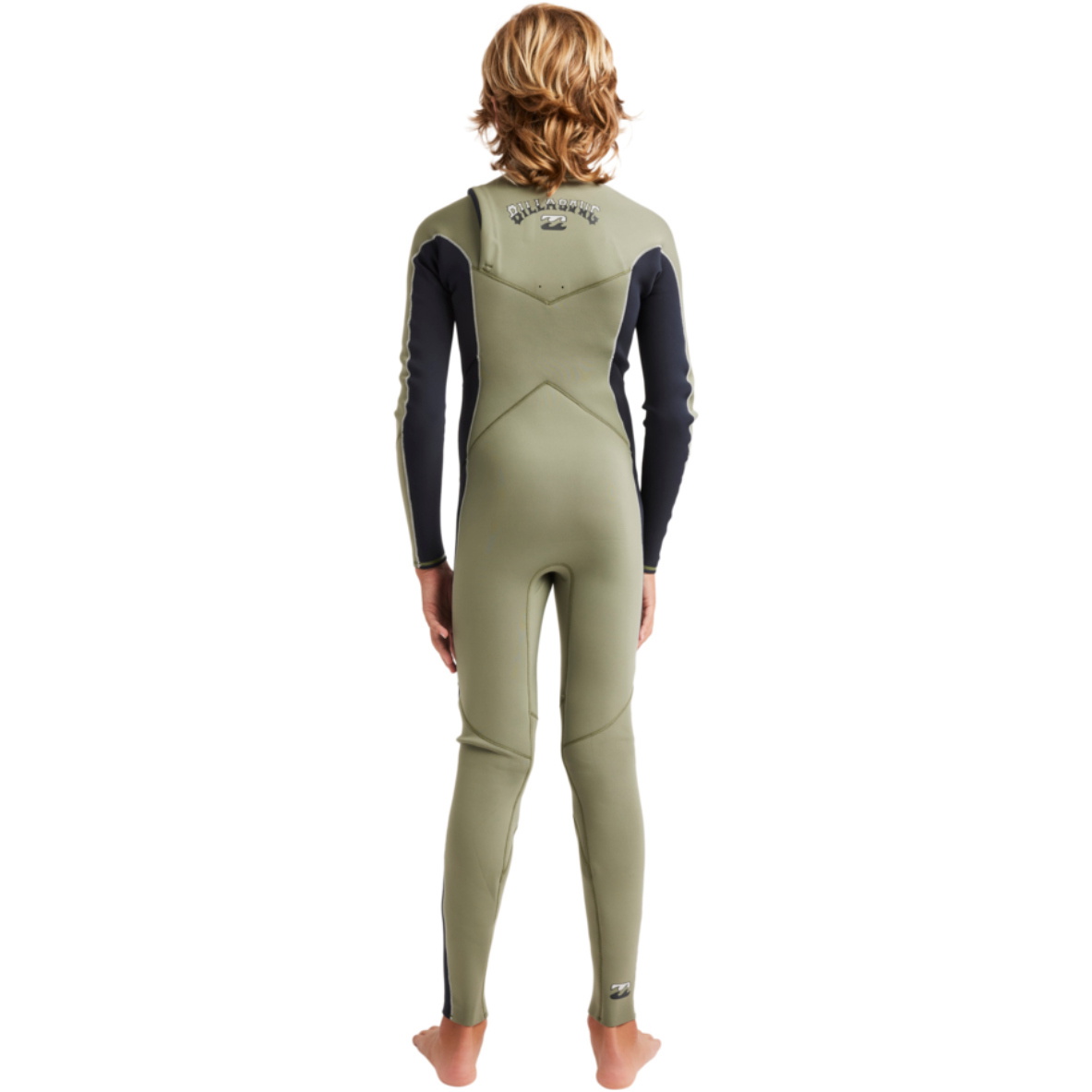 2026 Billabong Junior Absolute Natural 3/2mm Chest Zip Wetsuit 24CW191500 - Military